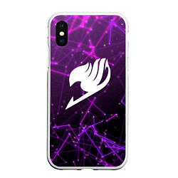 Чехол iPhone XS Max матовый Fairy Tail, цвет: 3D-белый