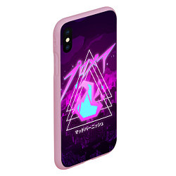 Чехол iPhone XS Max матовый PROMARE, цвет: 3D-розовый — фото 2