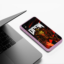 Чехол iPhone XS Max матовый DOOM ETERNAL, цвет: 3D-сиреневый — фото 2