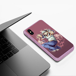 Чехол iPhone XS Max матовый JoJo, цвет: 3D-сиреневый — фото 2