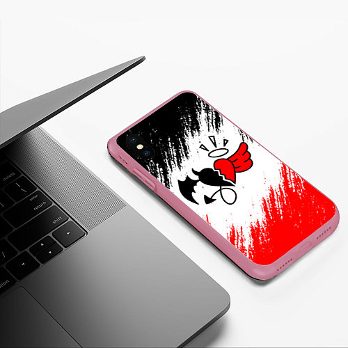 Чехол iPhone XS Max матовый ТИКТОКЕР - PAYTON MOORMEIE / 3D-Малиновый – фото 3