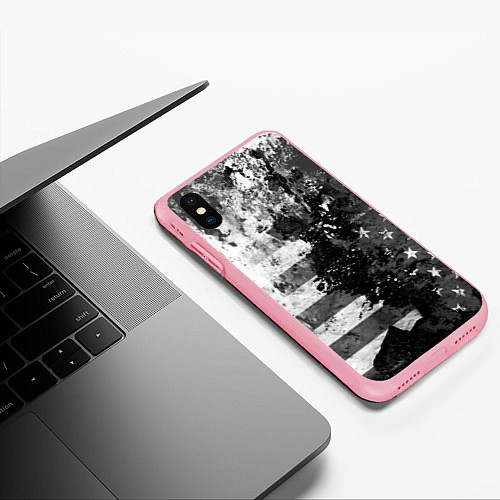 Чехол iPhone XS Max матовый США / 3D-Баблгам – фото 3