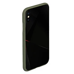 Чехол iPhone XS Max матовый DARK, цвет: 3D-темно-зеленый — фото 2