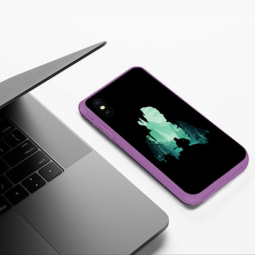 Чехол iPhone XS Max матовый THE LAST OF US / 3D-Фиолетовый – фото 3