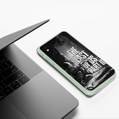 Чехол iPhone XS Max матовый THE LAST OF US 2 / 3D-Салатовый – фото 3