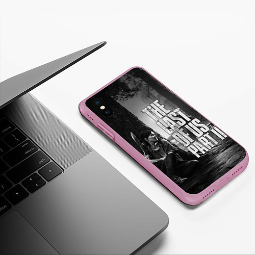 Чехол iPhone XS Max матовый THE LAST OF US 2 / 3D-Розовый – фото 3