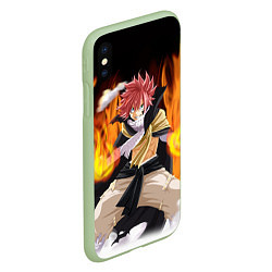 Чехол iPhone XS Max матовый FAIRY TAIL ХВОСТ ФЕИ, цвет: 3D-салатовый — фото 2