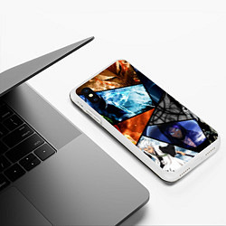 Чехол iPhone XS Max матовый ANIME, цвет: 3D-белый — фото 2