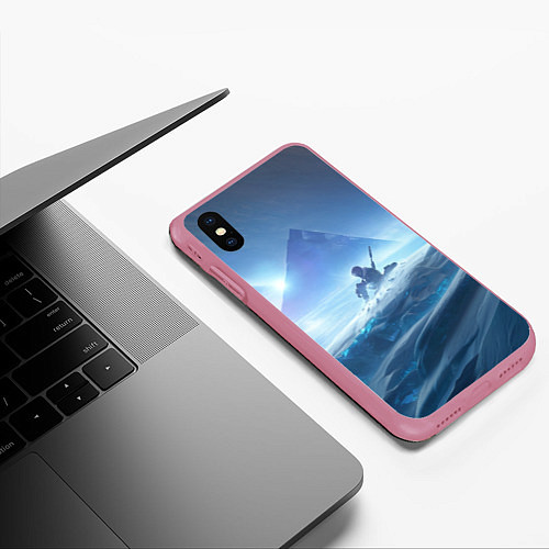 Чехол iPhone XS Max матовый DESTINY 2 / 3D-Малиновый – фото 3