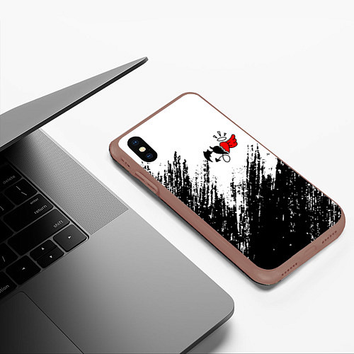 Чехол iPhone XS Max матовый ТИКТОКЕР - PAYTON MOORMEIE / 3D-Коричневый – фото 3