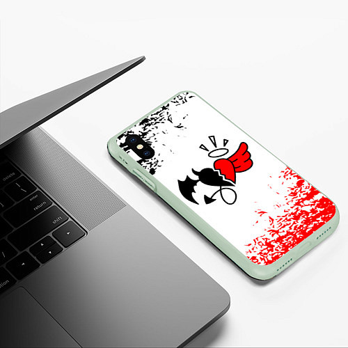 Чехол iPhone XS Max матовый ТИКТОКЕР - PAYTON MOORMEIE / 3D-Салатовый – фото 3
