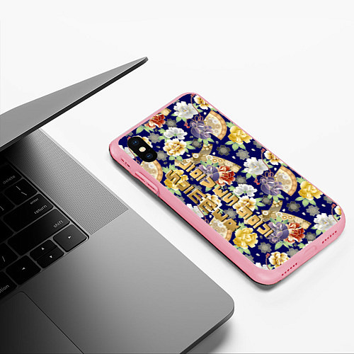 Чехол iPhone XS Max матовый Пионы Японии Summer Loves You / 3D-Баблгам – фото 3