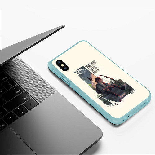 Чехол iPhone XS Max матовый The Last of Us 2 / 3D-Мятный – фото 3