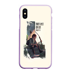 Чехол iPhone XS Max матовый The Last of Us 2, цвет: 3D-сиреневый