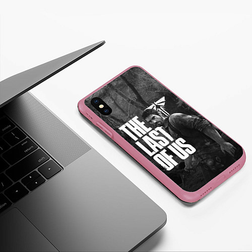 Чехол iPhone XS Max матовый THE LAST OF US / 3D-Малиновый – фото 3