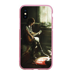 Чехол iPhone XS Max матовый ЛАСТ ОФ АС 2 ЭЛЛИ, цвет: 3D-розовый