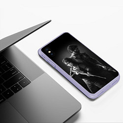 Чехол iPhone XS Max матовый THE LAST OF US 2 ДЖОЭЛ ЭЛЛИ, цвет: 3D-светло-сиреневый — фото 2