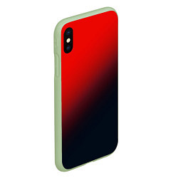 Чехол iPhone XS Max матовый RED, цвет: 3D-салатовый — фото 2