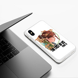 Чехол iPhone XS Max матовый The Last of Us Part II Ellie, цвет: 3D-белый — фото 2