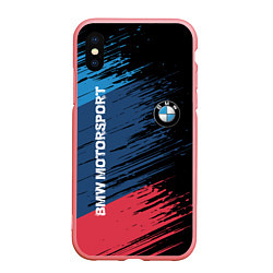 Чехол iPhone XS Max матовый BMW MOTORSPORT, цвет: 3D-баблгам