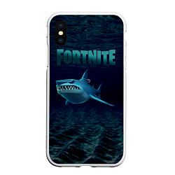 Чехол iPhone XS Max матовый Loot Shark Fortnite