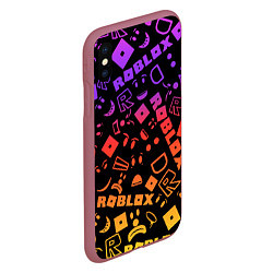 Чехол iPhone XS Max матовый Roblox, цвет: 3D-малиновый — фото 2