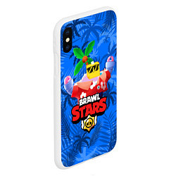 Чехол iPhone XS Max матовый BRAWL STARS SPROUT, цвет: 3D-белый — фото 2