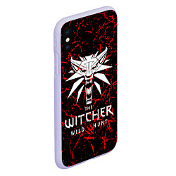 Чехол iPhone XS Max матовый The Witcher, цвет: 3D-светло-сиреневый — фото 2