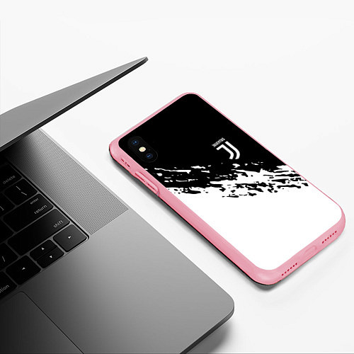 Чехол iPhone XS Max матовый JUVENTUS / 3D-Баблгам – фото 3