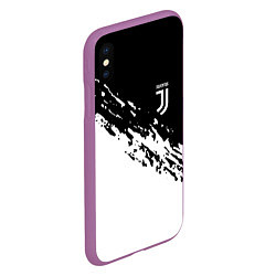 Чехол iPhone XS Max матовый JUVENTUS, цвет: 3D-фиолетовый — фото 2