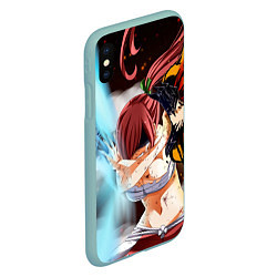 Чехол iPhone XS Max матовый FAIRY TAIL ХВОСТ ФЕИ, цвет: 3D-мятный — фото 2