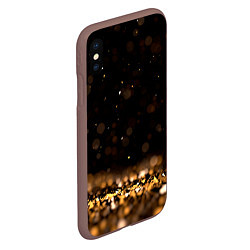 Чехол iPhone XS Max матовый Золото, цвет: 3D-коричневый — фото 2