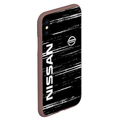 Чехол iPhone XS Max матовый NISSAN, цвет: 3D-коричневый — фото 2