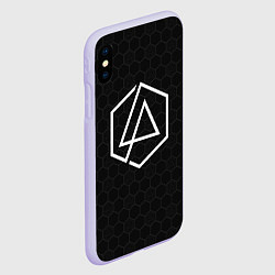 Чехол iPhone XS Max матовый LINKIN PARK, цвет: 3D-светло-сиреневый — фото 2