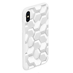 Чехол iPhone XS Max матовый 3D WHITE, цвет: 3D-белый — фото 2