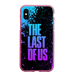 Чехол iPhone XS Max матовый THE LAST OF US, цвет: 3D-малиновый