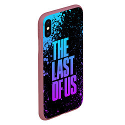 Чехол iPhone XS Max матовый THE LAST OF US, цвет: 3D-малиновый — фото 2