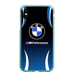 Чехол iPhone XS Max матовый BMW, цвет: 3D-мятный