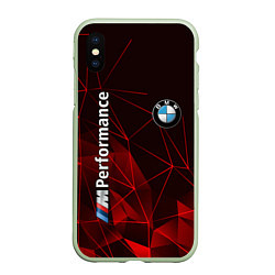 Чехол iPhone XS Max матовый BMW, цвет: 3D-салатовый