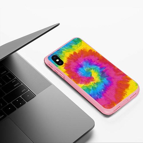 Чехол iPhone XS Max матовый ХИППИ / 3D-Баблгам – фото 3