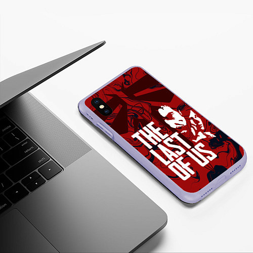 Чехол iPhone XS Max матовый THE LAST OF US / 3D-Светло-сиреневый – фото 3