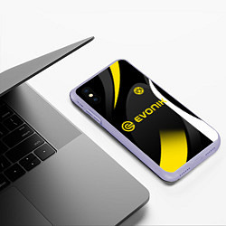 Чехол iPhone XS Max матовый BORUSSIA DORTMUND, цвет: 3D-светло-сиреневый — фото 2