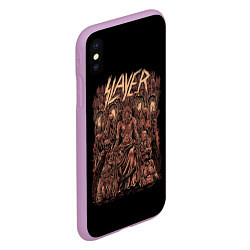 Чехол iPhone XS Max матовый Slayer, цвет: 3D-сиреневый — фото 2