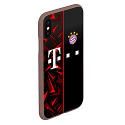 Чехол iPhone XS Max матовый FC Bayern Munchen Форма, цвет: 3D-коричневый — фото 2