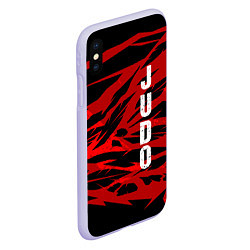 Чехол iPhone XS Max матовый Judo, цвет: 3D-светло-сиреневый — фото 2