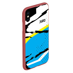 Чехол iPhone XS Max матовый Judo, цвет: 3D-красный — фото 2