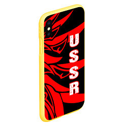 Чехол iPhone XS Max матовый USSR, цвет: 3D-желтый — фото 2