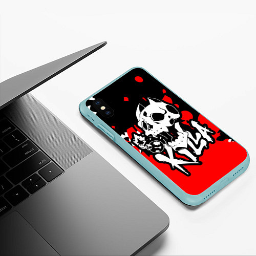 Чехол iPhone XS Max матовый KILLA / 3D-Мятный – фото 3