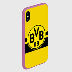 Чехол iPhone XS Max матовый BORUSSIA DORTMUND, цвет: 3D-фиолетовый — фото 2