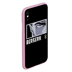 Чехол iPhone XS Max матовый Берсерк, цвет: 3D-розовый — фото 2